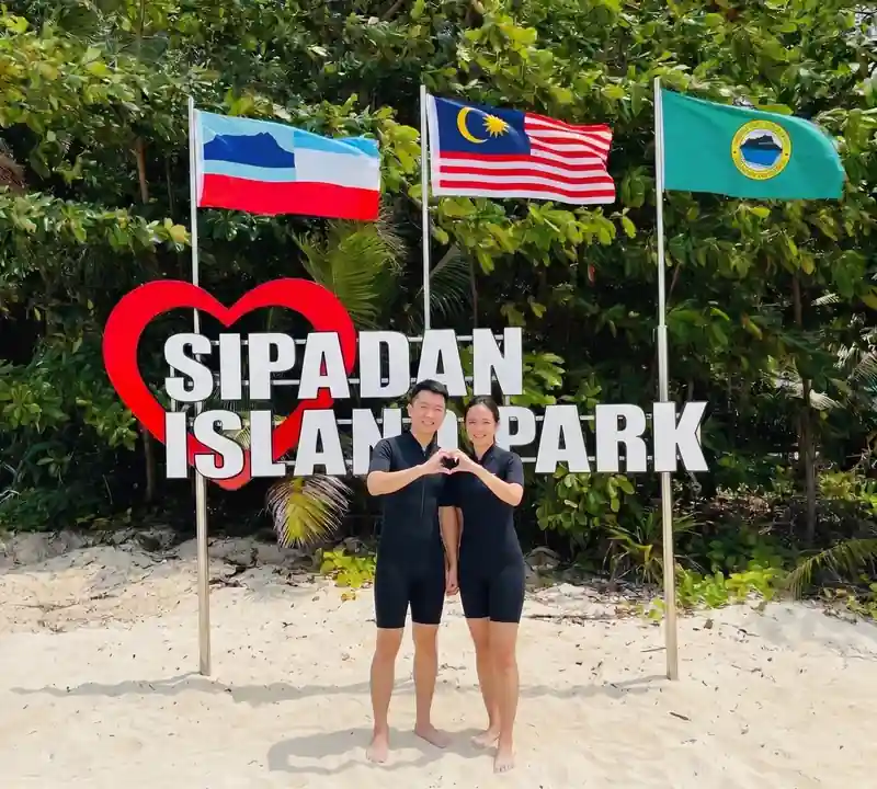 Diving at the famous Sipadan Island with Coco Seaweed Resort in the Celebes Sea to explore the coral walls.